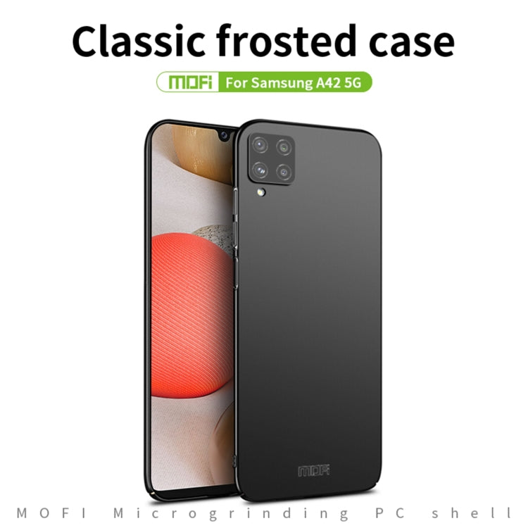 For Samsung Galaxy A42 5G / M42 5G MOFI Frosted PC Ultra-thin Hard Phone Case(Red) Eurekaonline