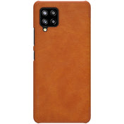 For Samsung Galaxy A42 5G NILLKIN QIN Series Crazy Horse Texture Horizontal Flip Leather Case with Card Slot(Brown) Eurekaonline