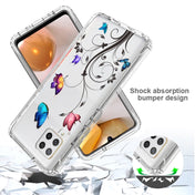 For Samsung Galaxy A42 5G PC+TPU Transparent Painted Phone Case(Tree Butterflies) Eurekaonline