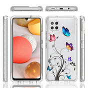 For Samsung Galaxy A42 5G PC+TPU Transparent Painted Phone Case(Tree Butterflies) Eurekaonline