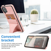 For Samsung Galaxy A42 5G Ultra-thin Shockproof Protective Case with Holder & Metal Magnetic Function(Rose Gold) Eurekaonline