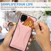 For Samsung Galaxy A42 5G Ultra-thin Shockproof Protective Case with Holder & Metal Magnetic Function(Rose Gold) Eurekaonline