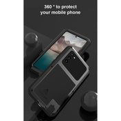 For Samsung Galaxy Note 20 LOVE MEI Metal Shockproof Waterproof Dustproof Protective Case without Glass(Black) Eurekaonline