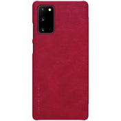 For Samsung Galaxy Note 20 NILLKIN QIN Series Crazy Horse Texture Horizontal Flip Leather Case with Card Slot(Red) Eurekaonline