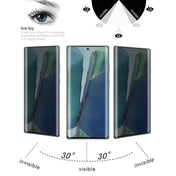 For Samsung Galaxy Note20 0.3mm 9H Surface Hardness 3D Curved Surface Privacy Glass Film Eurekaonline