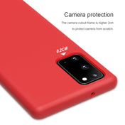 For Samsung Galaxy Note20 NILLKIN Flex Pure Series Solid Color Liquid Silicone Dropproof Protective Case(Red) Eurekaonline
