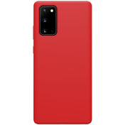 For Samsung Galaxy Note20 NILLKIN Flex Pure Series Solid Color Liquid Silicone Dropproof Protective Case(Red) Eurekaonline