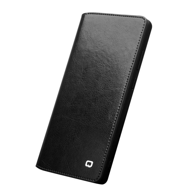 For Samsung Galaxy Note20 QIALINO Genuine Leather Phone Case(Black) Eurekaonline