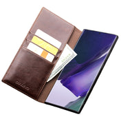 For Samsung Galaxy Note20 QIALINO Genuine Leather Phone Case(Brown) Eurekaonline