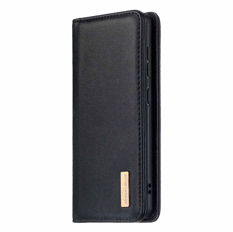 For Samsung Galaxy Note20 Ultra 2 in 1 Detachable Magnetic Horizontal Flip Genuine Leather Case with Holder & Card Slots & Wallet(Black) Eurekaonline