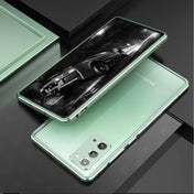 For Samsung Galaxy Note20 Ultra Aluminum Alloy Shockproof Protective Bumper Frame(Ice Mint) Eurekaonline