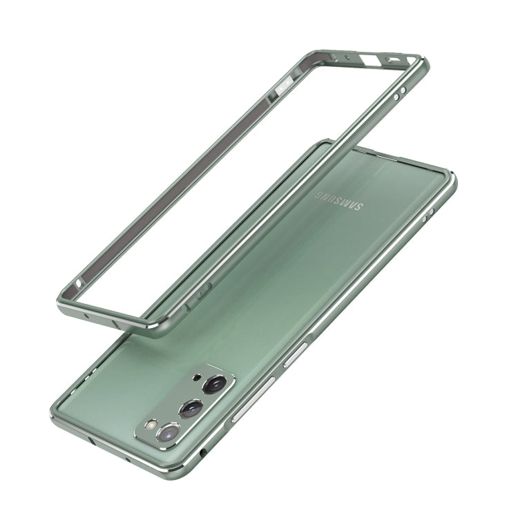 For Samsung Galaxy Note20 Ultra Aluminum Alloy Shockproof Protective Bumper Frame(Ice Mint) Eurekaonline
