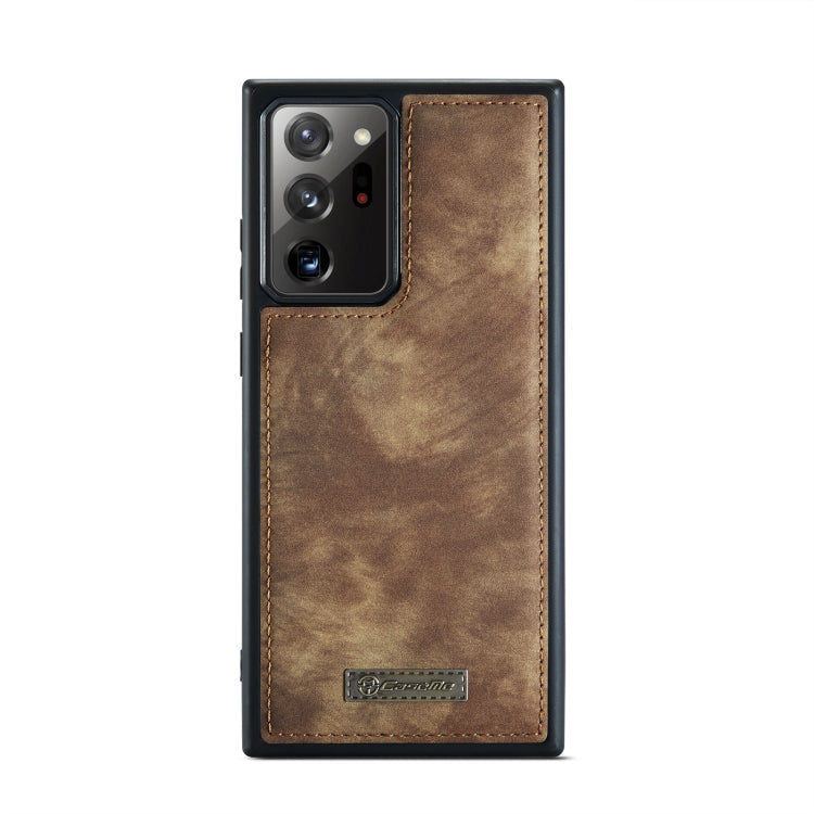 For Samsung Galaxy Note20 Ultra CaseMe-008 Detachable Multifunctional Horizontal Flip Leather Case with Card Slot & Holder & Zipper Wallet & Photo Frame(Brown) Eurekaonline