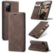 For Samsung Galaxy S20 FE CaseMe 013 Multifunctional Horizontal Flip Leather Case with Holder & Card Slot & Wallet(Coffee) Eurekaonline