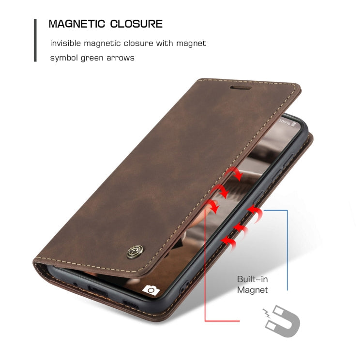 For Samsung Galaxy S20 FE CaseMe 013 Multifunctional Horizontal Flip Leather Case with Holder & Card Slot & Wallet(Coffee) Eurekaonline