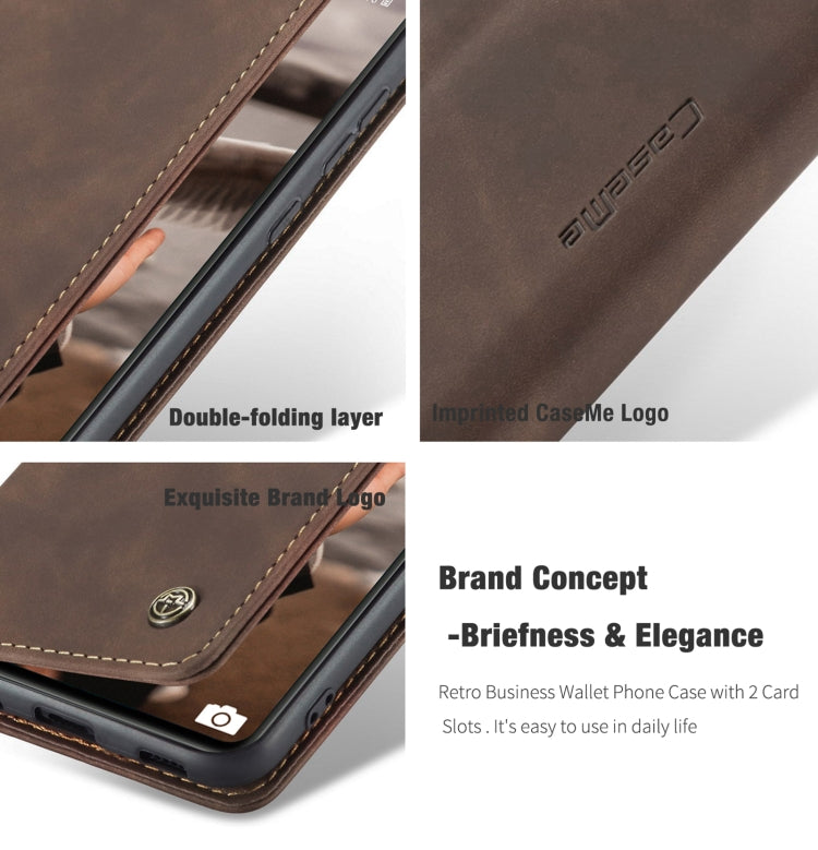 For Samsung Galaxy S20 FE CaseMe 013 Multifunctional Horizontal Flip Leather Case with Holder & Card Slot & Wallet(Coffee) Eurekaonline