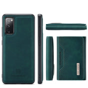 For Samsung Galaxy S20 FE DG.MING M2 Series 3-Fold Multi Card Bag + Magnetic Back Cover Shockproof Case with Wallet & Holder Function(Green) Eurekaonline