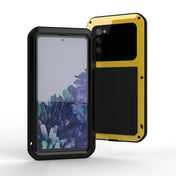 For Samsung Galaxy S20 FE LOVE MEI Metal Shockproof Waterproof Dustproof Protective Case with Glass(Black) Eurekaonline