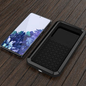 For Samsung Galaxy S20 FE LOVE MEI Metal Shockproof Waterproof Dustproof Protective Case with Glass(Black) Eurekaonline