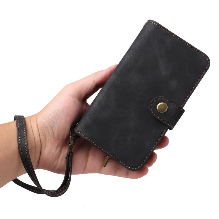 For Samsung Galaxy S20 FE Multifunctional Card Slot Zipper Wallet Leather Phone Case(Black) Eurekaonline