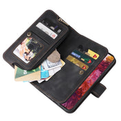 For Samsung Galaxy S20 FE Multifunctional Card Slot Zipper Wallet Leather Phone Case(Black) Eurekaonline