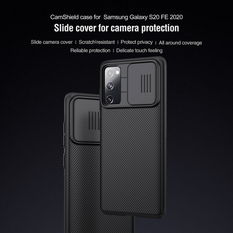 For Samsung Galaxy S20 FE NILLKIN Black Mirror Series PC Camshield Full Coverage Dust-proof Scratch Resistant Phone Case(Black) Eurekaonline