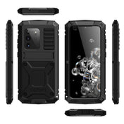 For Samsung Galaxy S20 Plus R-JUST Waterproof Shockproof Dustproof Metal + Silicone Protective Case(Black) Eurekaonline