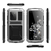 For Samsung Galaxy S20 Plus R-JUST Waterproof Shockproof Dustproof Metal + Silicone Protective Case(Silver) Eurekaonline
