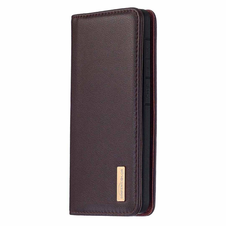 For Samsung Galaxy S20 Ultra 2 in 1 Detachable Magnetic Horizontal Flip Genuine Leather Case with Holder & Card Slots & Wallet(Dark Brown) Eurekaonline