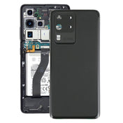 For Samsung Galaxy S20 Ultra Battery Back Cover with Camera Lens Cover (Black) Eurekaonline