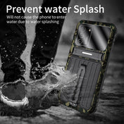For Samsung Galaxy S21 5G Armor Shockproof Splash-proof Dust-proof Phone Case with Holder(Camouflage) Eurekaonline