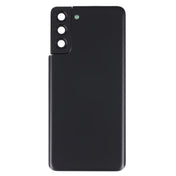 For Samsung Galaxy S21+ 5G Battery Back Cover with Camera Lens Cover (Black) Eurekaonline