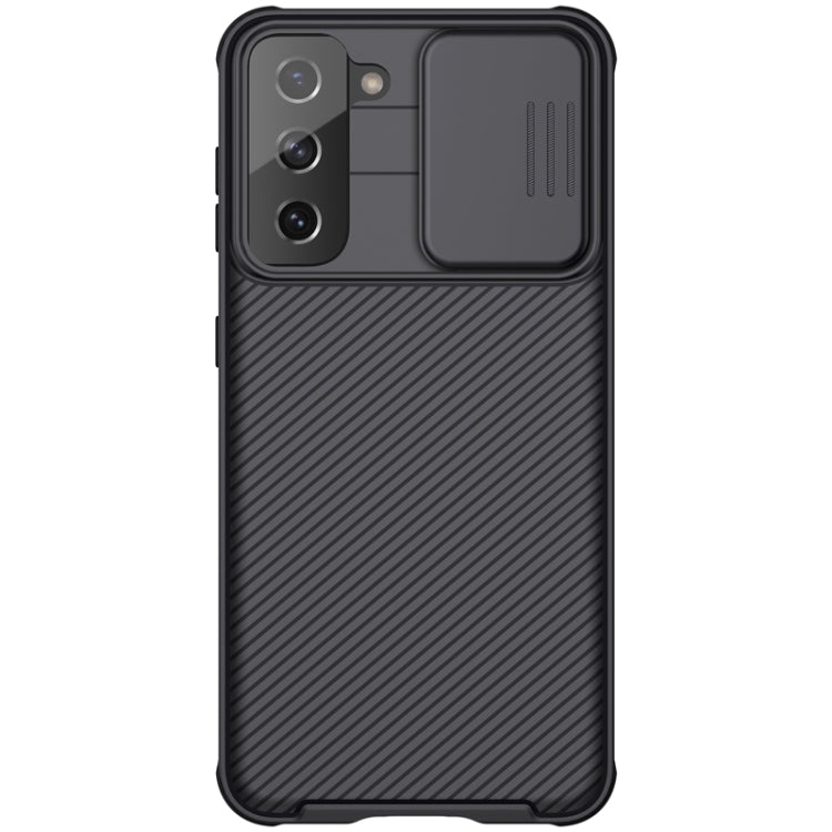 For Samsung Galaxy S21 5G NILLKIN Black Mirror Pro Series Camshield Full Coverage Dust-proof Scratch Resistant Phone Case(Black) Eurekaonline