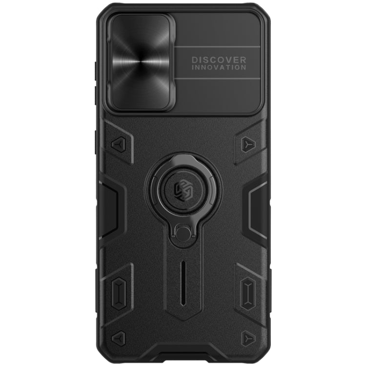 For Samsung Galaxy S21+ 5G NILLKIN Shockproof CamShield Armor Protective Case with Invisible Ring Holder(Black) Eurekaonline