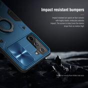 For Samsung Galaxy S21+ 5G NILLKIN Shockproof CamShield Armor Protective Case with Invisible Ring Holder(Blue) Eurekaonline