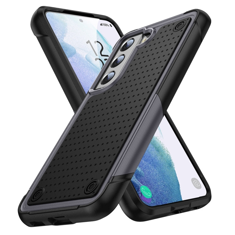 For Samsung Galaxy S21 5G PC + TPU Shockproof Protective Phone Case(Grey+Black) Eurekaonline