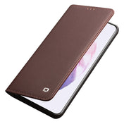 For Samsung Galaxy S21 5G QIALINO Classic Gen2 Genuine Leather Phone Case(Brown) Eurekaonline
