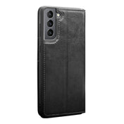 For Samsung Galaxy S21 5G QIALINO Genuine Leather Phone Case(Black) Eurekaonline