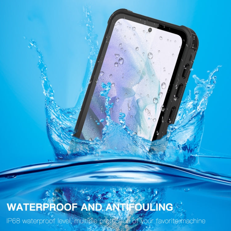 For Samsung Galaxy S21 5G RedPepper Transparent Dot Shockproof Waterproof PC + TPU Protective Case(Black) Eurekaonline