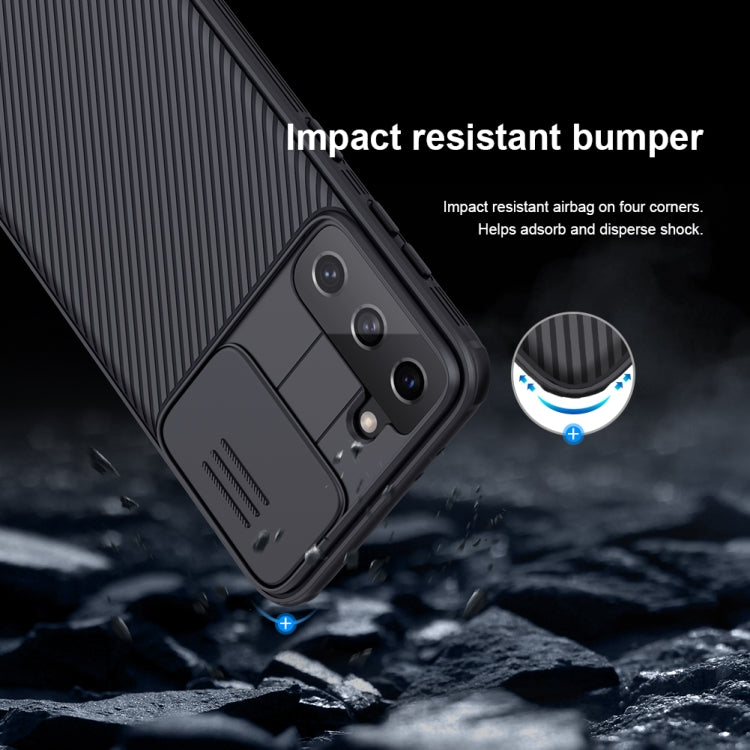 For Samsung Galaxy S21 Plus 5G NILLKIN Black Mirror Pro Series Camshield Full Coverage Dust-proof Scratch Resistant Phone Case(Black) Eurekaonline