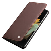 For Samsung Galaxy S21 Ultra 5G QIALINO Classic Gen2 Genuine Leather Phone Case(Brown) Eurekaonline