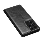For Samsung Galaxy S21 Ultra 5G QIALINO Genuine Leather Phone Case(Black) Eurekaonline