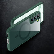 For Samsung Galaxy S22 5G Acrylic PC MagSafe Phone Case(Green) Eurekaonline