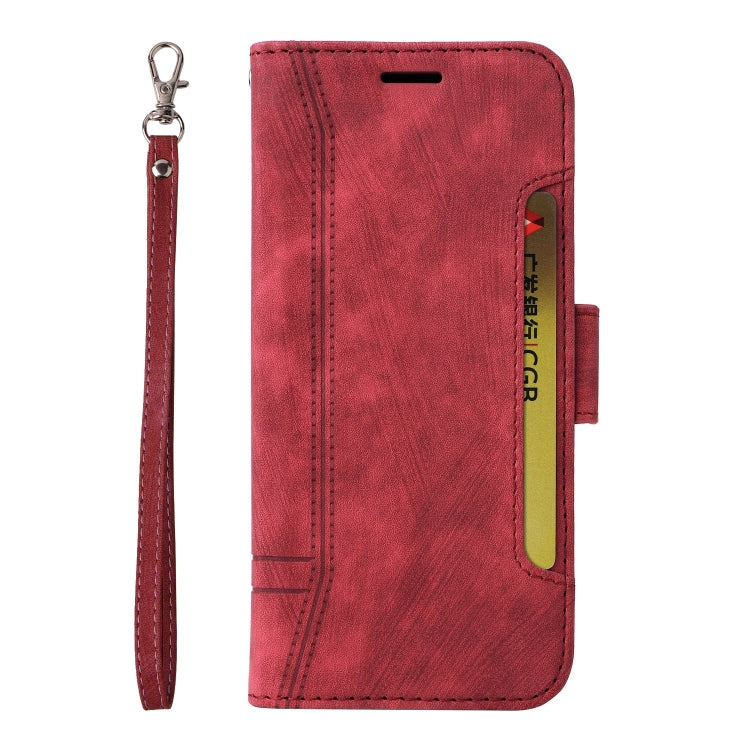 For Samsung Galaxy S22 5G BETOPNICE Dual-side Buckle Leather Phone Case(Red) Eurekaonline
