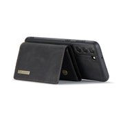 For Samsung Galaxy S22 5G DG.MING M1 Series 3-Fold Multi Card Wallet + Magnetic Phone Case(Black) Eurekaonline