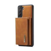 For Samsung Galaxy S22 5G DG.MING M1 Series 3-Fold Multi Card Wallet + Magnetic Phone Case(Brown) Eurekaonline