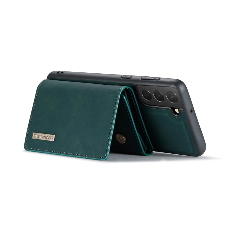 For Samsung Galaxy S22 5G DG.MING M1 Series 3-Fold Multi Card Wallet + Magnetic Phone Case(Green) Eurekaonline