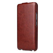 For Samsung Galaxy S22 5G Fierre Shann 64 Texture Vertical Flip PU Leather Phone Case(Brown) Eurekaonline