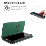 For Samsung Galaxy S22+ 5G Fierre Shann Crocodile Texture Magnetic Genuine Leather Phone Case(Green) Eurekaonline