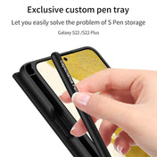 For Samsung Galaxy S22 5G GKK Flip Leather Phone Case with Stylus Pen(Pink) Eurekaonline